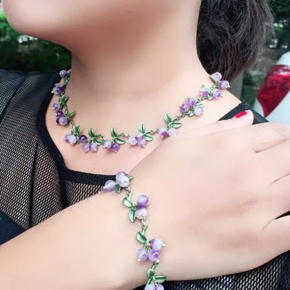 Amethyst Berry Bracelet